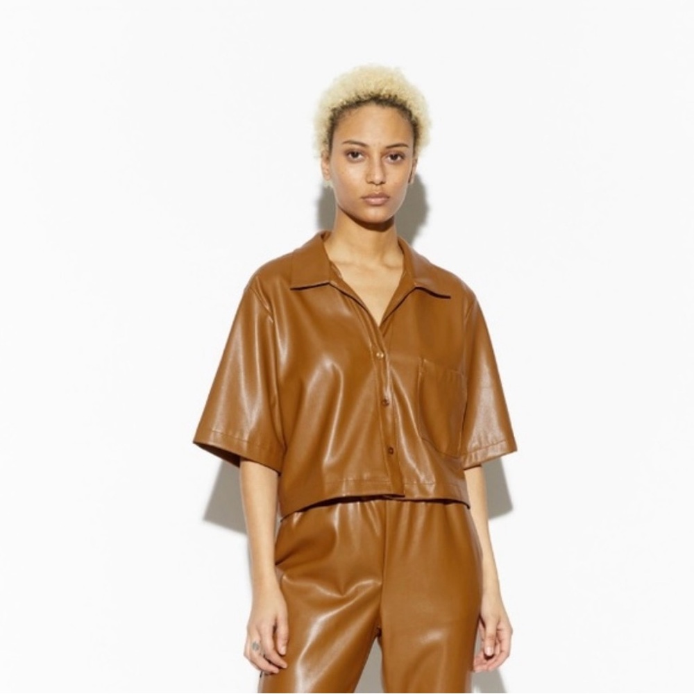 Apparis Martine Vegan Leather Top